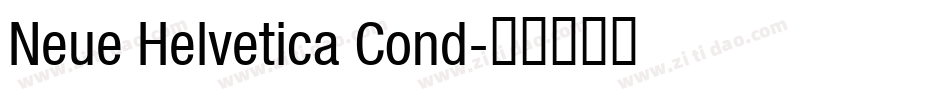 Neue Helvetica Cond字体转换
